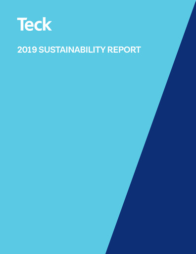 Thumbnail Teck Resources
 Sustainability Report 2019