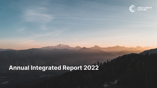 Thumbnail Aker Carbon Capture Annual Report 2022