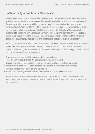 Miniature Wallenius Wilhelmsen Rapport annuel 2018