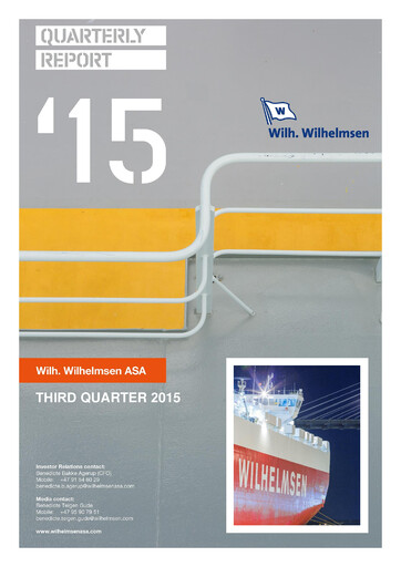 Vorschaubild Wallenius Wilhelmsen Quartalsbericht 2015-q3