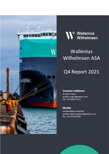 Vorschaubild Wallenius Wilhelmsen Quartalsbericht 2021-q4