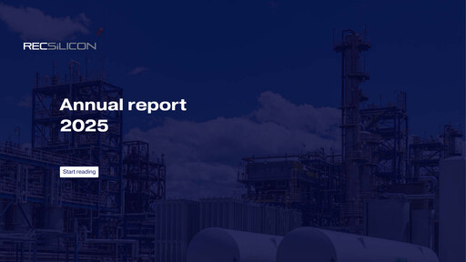 Thumbnail REC Silicon Annual Report 2025