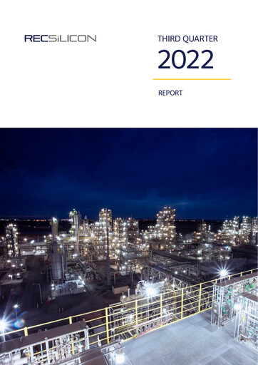 Thumbnail REC Silicon Quarterly Report 2022-q3