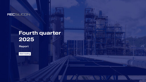 Thumbnail REC Silicon Quarterly Report 2025-q4