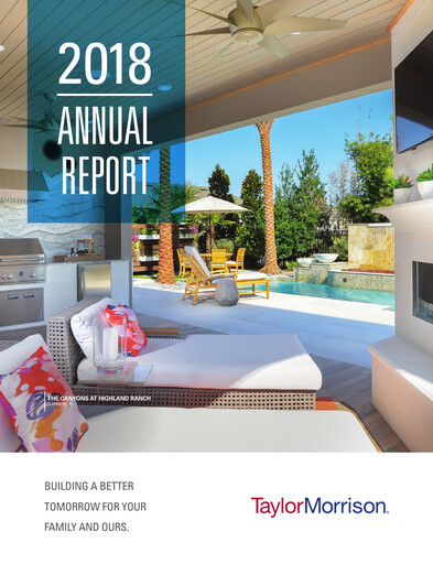 Thumbnail Taylor Morrison
 Annual Report 2018