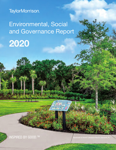 Thumbnail Taylor Morrison
 ESG Report 2020