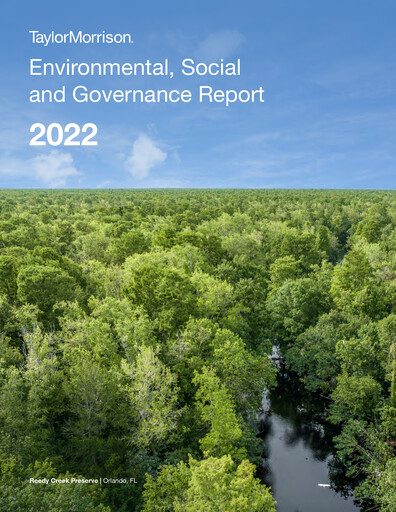 Thumbnail Taylor Morrison
 ESG Report 2022