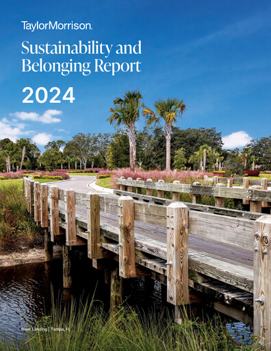 Thumbnail Taylor Morrison
 Sustainability Report 2024
