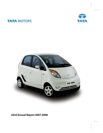 Vorschaubild Tata Motors Jahresbericht 2007-2008