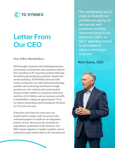 Thumbnail TD Synnex Annual Report 2023