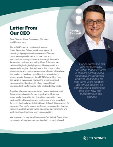 Thumbnail TD Synnex Annual Report 2025