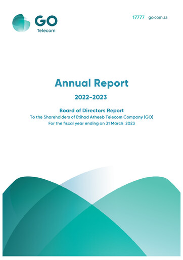 Thumbnail GO (Etihad Atheeb Telecommunication Company) Annual Report 2022