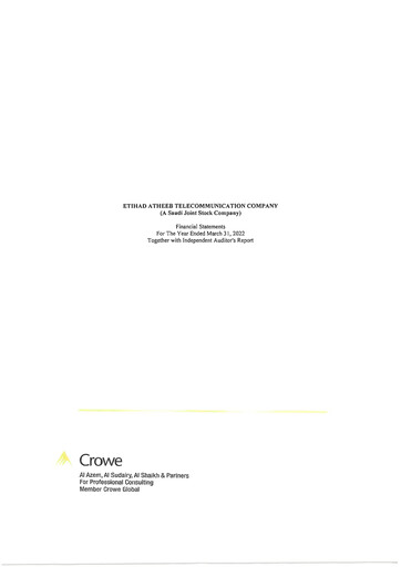 Thumbnail GO (Etihad Atheeb Telecommunication Company) Financial Statement 2021