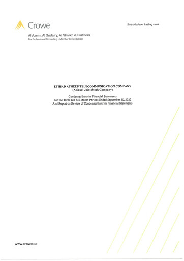 Thumbnail GO (Etihad Atheeb Telecommunication Company) Financial Statement 2022-h1