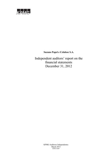 Thumbnail Suzano Financial Statement 2012