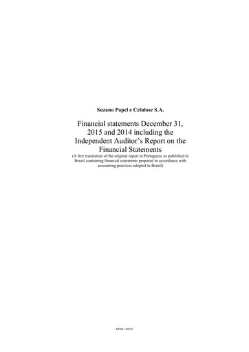Thumbnail Suzano Financial Statement 2015
