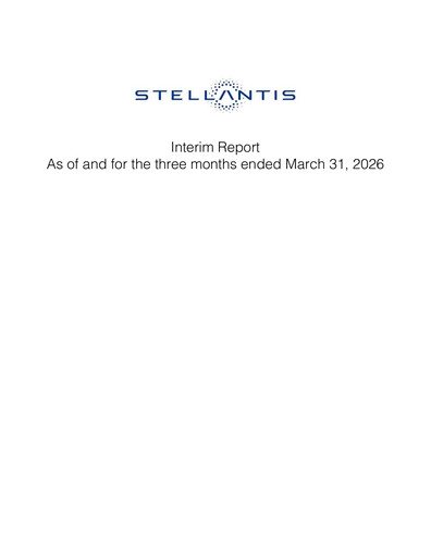 Miniature Stellantis Rapport trimestriel 2026-q1