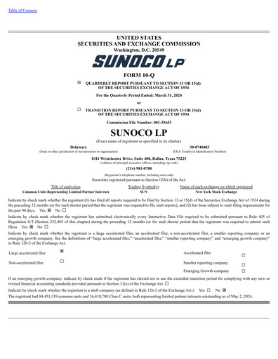 Thumbnail Sunoco Quarterly Report 2024-q1