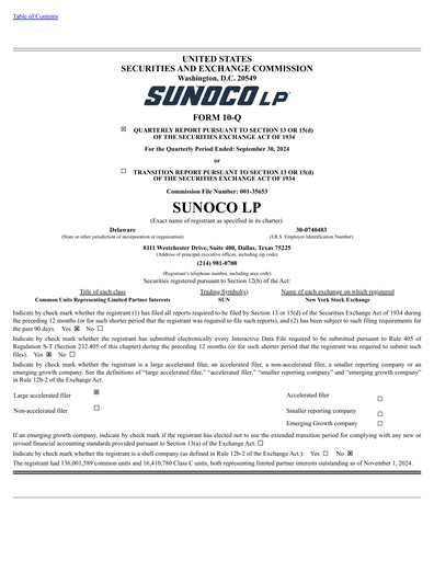 Thumbnail Sunoco Quarterly Report 2024-q3