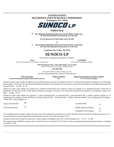 Thumbnail Sunoco Quarterly Report 2026-q2