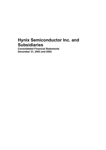 Thumbnail SK Hynix Financial Statement 2003