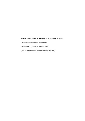 Thumbnail SK Hynix Financial Statement 2004