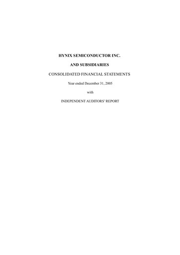 Thumbnail SK Hynix Financial Statement 2005