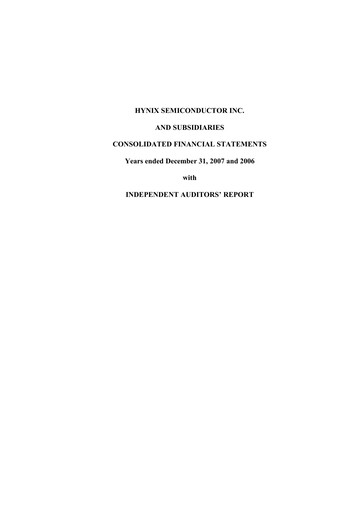 Thumbnail SK Hynix Financial Statement 2007
