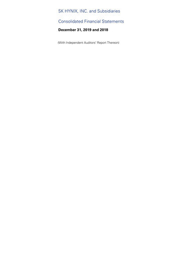 Thumbnail SK Hynix Financial Statement 2019