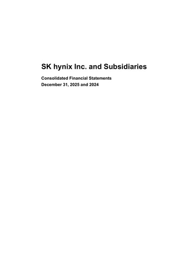 Thumbnail SK Hynix Financial Statement 2025