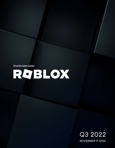Thumbnail Roblox Quarterly Report 2022-q3