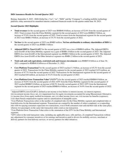 Miniature DiDi Rapport trimestriel 2023-q2