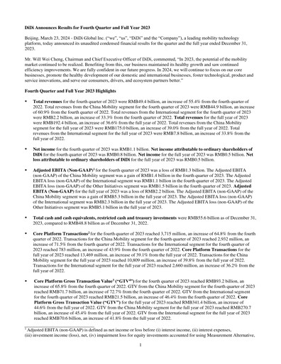 Miniature DiDi Rapport trimestriel 2023-q4