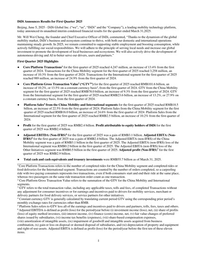 Miniature DiDi Rapport trimestriel 2025-q1