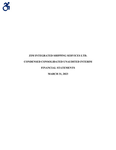 Vorschaubild ZIM Integrated Shipping Services Finanzmitteilung 2023-q1