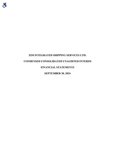 Vorschaubild ZIM Integrated Shipping Services Finanzmitteilung 2024-9m