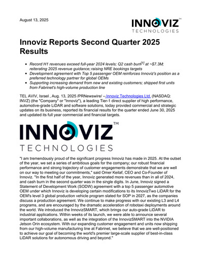 Thumbnail Innoviz Technologies Financial Statement 2025-q2