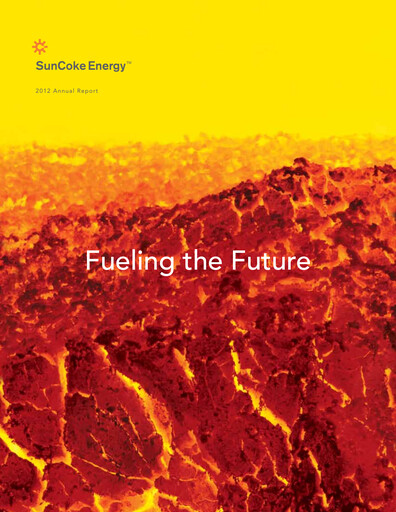 Thumbnail SunCoke Energy
 Annual Report 2012