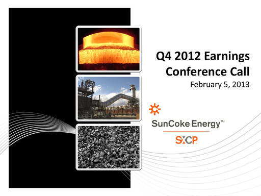 Thumbnail SunCoke Energy
 Quarterly Report 2012-q4