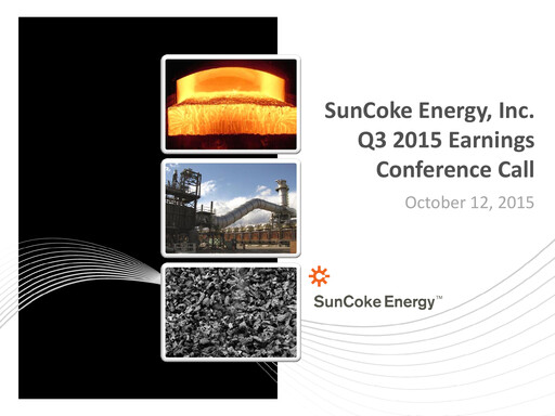 Thumbnail SunCoke Energy
 Quarterly Report 2015-q3