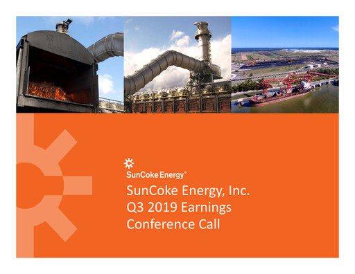 Thumbnail SunCoke Energy
 Quarterly Report 2019-q3