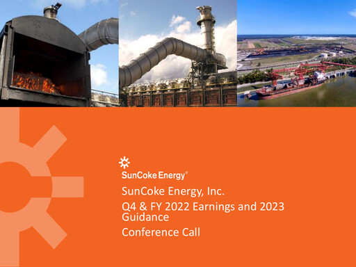 Thumbnail SunCoke Energy
 Quarterly Report 2022-q4