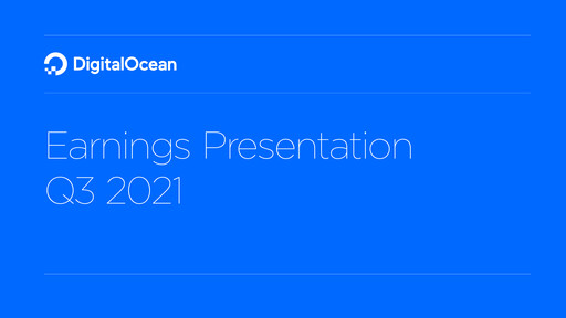 Miniature DigitalOcean Rapport trimestriel 2021-q3
