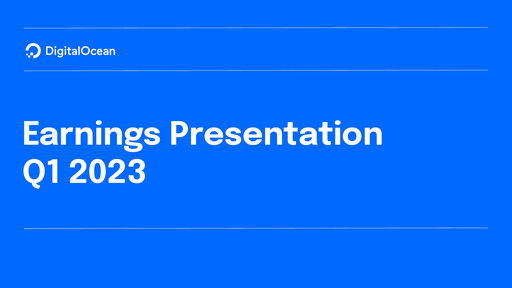 Miniature DigitalOcean Rapport trimestriel 2023-q1