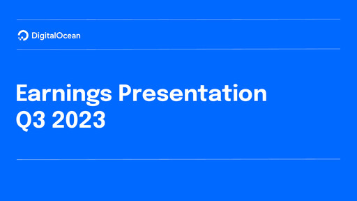 Miniature DigitalOcean Rapport trimestriel 2023-q3