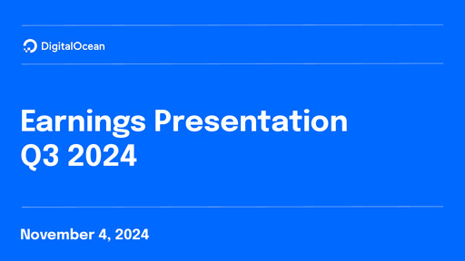Miniature DigitalOcean Rapport trimestriel 2024-q3
