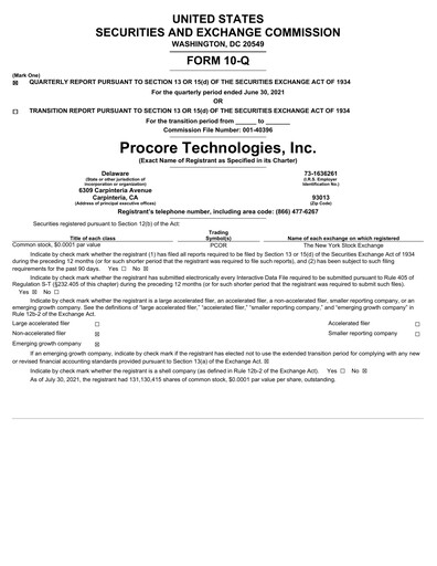 Thumbnail Procore Quarterly Report 2021-q2