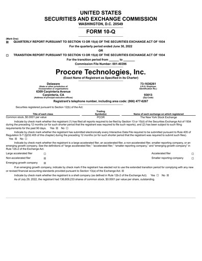 Thumbnail Procore Quarterly Report 2022-q2