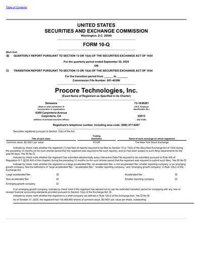 Thumbnail Procore Quarterly Report 2025-q3