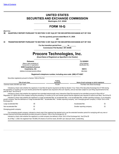 Thumbnail Procore Quarterly Report 2026-q1